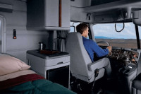 Cabin of Truck Driver